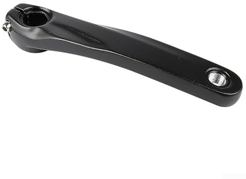 För MTB vänster vevarm för Hollowtech II vevsystem med ihålig konstruktion och designad för användning av vevben (svart)