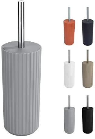 WK Alstar Enclosed Toilet Brush and Holder (Grey)