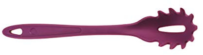 Kochblume Pastalöffel | Premium-Silikon | Hitzebeständig | Spülmaschinenfest | 30cm | Farbe: lila