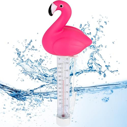 Termometro Galleggiante per Piscina,SPA Thermometer,Termometro Digitale per Piscina,Termometro Piscina,Termometro con Stringa,Termometro Galleggiante (Bianca)