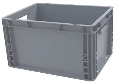 Recycled Plastic ECO Euro Plastic Stacking Industrial Storage Containers Boxes Crates! (20 Litre - 40 x 30 x 22cm)
