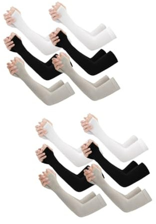 BESPORTBLE 12 Paare Kühlende Armmanschetten Armstulpen Für Kinder Sonnenhandschuhe Armstulpen Für Damen Kühlmanschetten Armstulpen Für Herren Sonnenschutz Sonnenschutzhüllen Für Männer