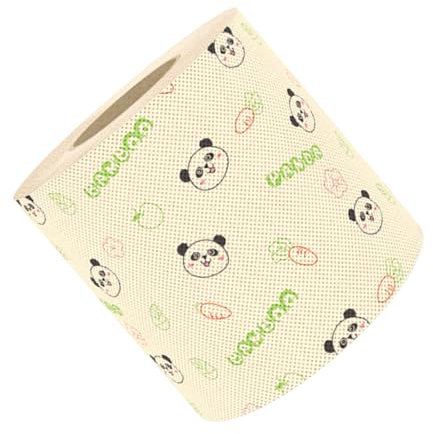 Ipetboom Bamboo Toilet Paper Printed Panda Pattern Novelty Toilet Paper for Bathroom Decorative Cute Funny Bamboo Pulp