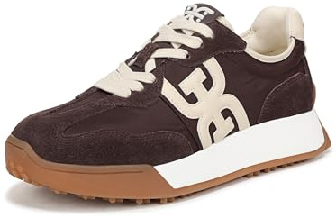Sam Edelman Women's Langley Sneaker, Café Noir/Antique White, 5.5 UK