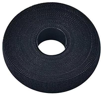 Pasow fastening tape Cable Tie Double Side Nylon Power Wire Management 3/4Inch 1 Roll Hook (5 Yards, Style 2)