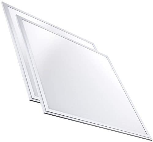 (LA) Panel LED slim 60 x 60 cm 48 W 4400 lumen reali. Bianco freddo (6000 K-6500 K) LED atomant. spedizione gratuito. Pack x2 Bianco freddo