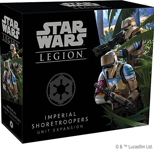 Fantasy Flight Games, Star Wars Legion: Galactic Empire Expansions: Imperial Shoretroopers Unit, Unit Expansion, Miniatures Game, Ages 14+, 2 Players, 90 Minutes Playing Time