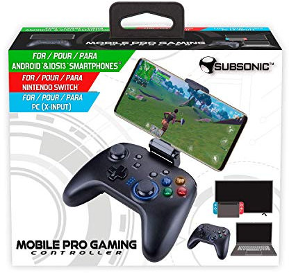 Subsonic - Manette Bluetooth sans fil avec Vibrations, Gyroscope, Boutons arrière programmables et Joysticks inversés - Accessoire pour Nintendo Switch