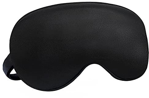 Audamp - Maschera per dormire, mascherina oscurante per gli occhi, maschera da notte con fascia regolabile, delicata sulla pelle, molto morbida