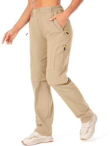 Jessie Kidden Walking Trousers Women Hiking Convertible Zip Off Safari | Outdoor Quick Dry Lightweight Breathable UPF 50 Water Resistant Cargo Scout Pants Travel Fishing Backpacking Camping