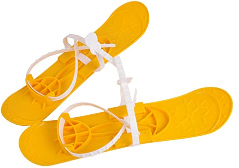 molti Esquí infantil para niños con fijaciones con bastones, 5 colores, 40 cm (amarillo)