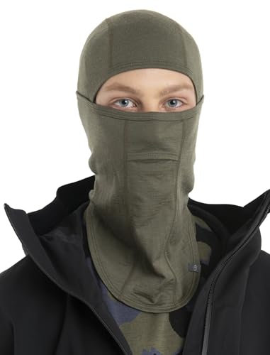 Icebreaker Unisex Merino Oasis Balaclava for Men & Women - Loden - One Size