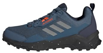 adidas Herren Terrex AX4 Hiking Shoes, Wonder Steel/Grey/Impact Orange, 41 1/3 EU