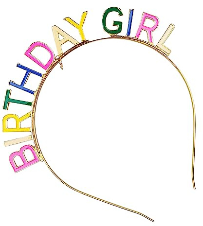 Fofuyim Birthday Hairband for Girl, Princess Birthday Tiara, Birthdays Metal Headband Birthdays Accessories Girl Headbands