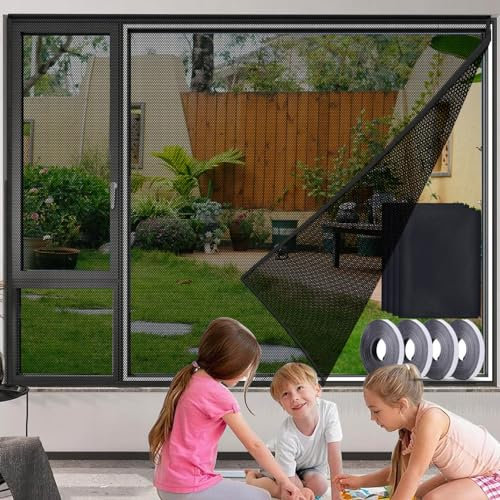 4St kInsektenschutz Fensternetz,Fliegengitter Fenster,Insektenschutz Fenster,Moskitonetze für Fenster,Moskitonetz Fenster,Fliegennetz Fenster, Zuschneidbar