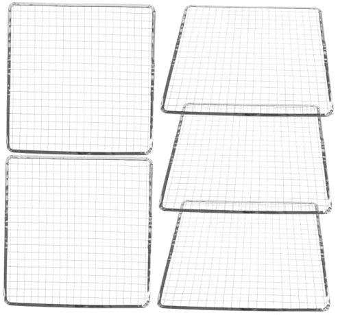 TOYANDONA 5pezzi Tappetino in Rete Per Barbecue Di Raffreddamento Portatile Per Cottura All Aperto Adatto Per Carne Verdure e Picnic