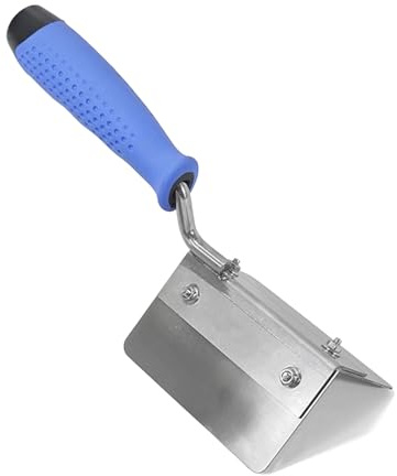 Juego de espátulas profesionales de esquina interior y exterior para ángulos rectos en proyectos de construcción, espátula resistente de acero inoxidable de agarre suave