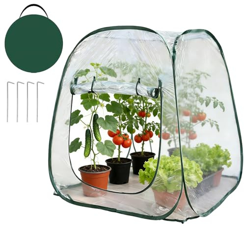 Mini Invernadero | Suministros De Protección Invernal Flores | Tienda De Protección Invernal Plantas,para Jardineros Principiantes Terraza Patio Balcón Jardín Granja Verduras Vivero Parterre