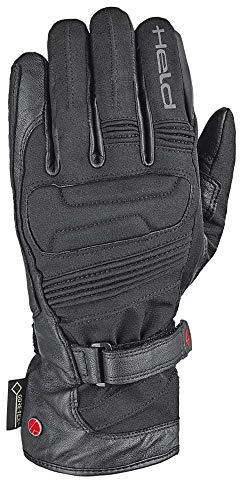 Held Motorradhandschuhe lang Motorrad Handschuh Satu II Damen Gore-Tex® Handschuh schwarz 8, Tourer, Ganzjährig, Leder/Textil