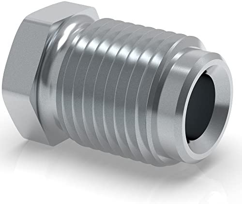 2 tornillos M12 x 1 para línea de freno de 6,0 mm, rebordeado E tipo B, conector profesional DIN/ISO 1651