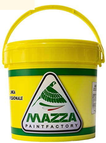 MAZZA Pittura Al Quarzo Per Muri Interni Ed Esterni Lt 5 Ad Alto Potere Coprente Colorificio (Guscio D'Uovo1 Mz1154)