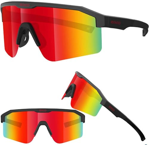 ER00 Eazyrun Petites lunettes de soleil de sport polarisées pour jeunes, femmes, enfants, baseball, cyclisme, course à pied, VTT, softball, padel, plage, volley-ball, sports F2