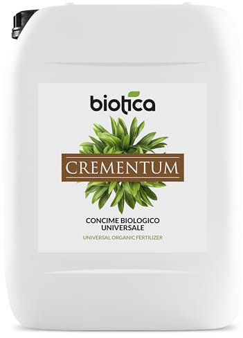 BIOTICA Concime Biologico Universale, Made in Italy - Concime Liquido per Piante Orticole, Ornamentali e da Frutto – 10 Litri – CREMENTUM Fertilizzante consentito in Agricoltura Biologica