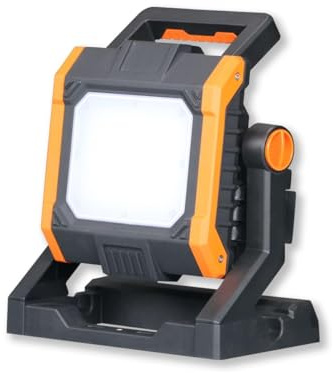 LongLife LED Akku-Strahler ohne Akku mit Adapter - Baustrahler, Multi Akku Arbeitsleuchte, 35W, 4000lm IP65 Lichtstufeneinstellung USB-Port Akkustandsanzeige robust und praktisch