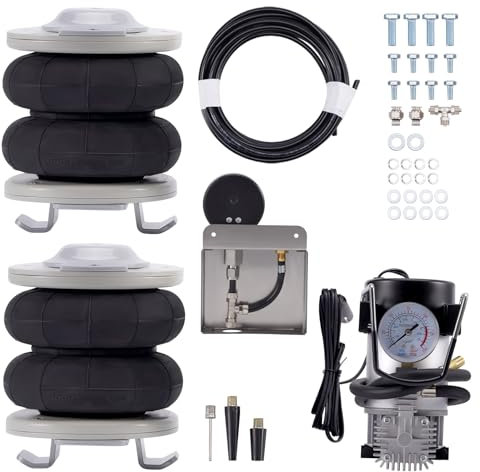 maXpeedingrods 2x Luftfederung Hinten + 12V Kompressor Kit für Fiat Ducato 1994-2024 4000KG