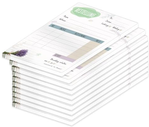 PRICARO Bestellannahmeblock Bouquet, A6, 10 Stück