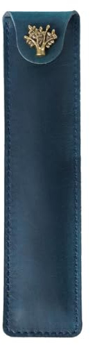 DONGKER Astuccio per Penne Pelle, Porta Penna Vintage con Bottone a Pressione, Portapenne per Uomo, Donna, Lavoro, Ufficio