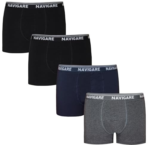 Navigare Boxer Uomo in Cotone Bielastico Set da 4pz. Art.703-712-873/E-822 | Comfort superiore e vestibilità perfetta. Edizione Limitata Esclusiva per Azzeta