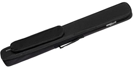 QSTDGVPW Sac de Queue de Billard Étui pour Canne 1/2 Pochette de Rangement Mallette de Transport Léger avec Poignée et Poches Adapté pour Les Débutants et AMA, Noir