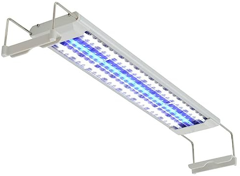 sephironlbb akvariebelysning LED-lampa 50–60 cm aluminium IP67 vattentät, dimbar med blått och vitt ljus för växttillväxt sötvatten havsvatten bassäng aquascaping