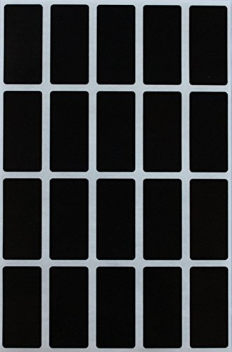 Royal Green 4 x 2 Centimètres Noir Étiquettes Autocollantes De Dossier, Chemise De Classement, Codage Couleur, Marquage, Tarification Coupe Rectangle (40mm x 19mm) Paquet De 300