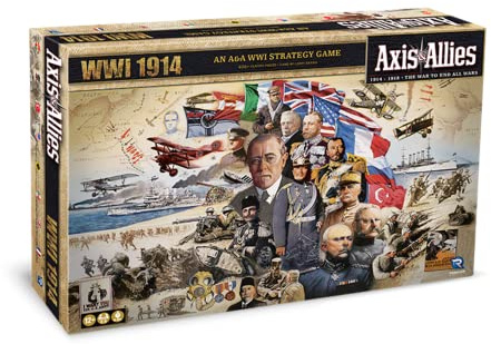 Renegade Game Studios Axis & Allies: WWI 1914 - A Strategic War Board Game for 2-8 Players, Intense Strategy Gameplay, 4 to 6 Hour Play Time
