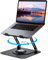 Laptop Stand with 360° Rotating Base, Height-Adjustable Laptop Stand, Ergonomic Foldable Notebook Stand, Ventilated Laptop Holder, Compatible with MacBook Pro/Air, All Laptops10-17 Inches,Schwarz