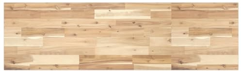 vidaXL Piano per Tavolo 160x40x2cm Rettangolare Legno Massello Acacia, Piano Tavolo di Ricambio, Piano Tavolo Rettangolare, Piano tavolino da Salotto