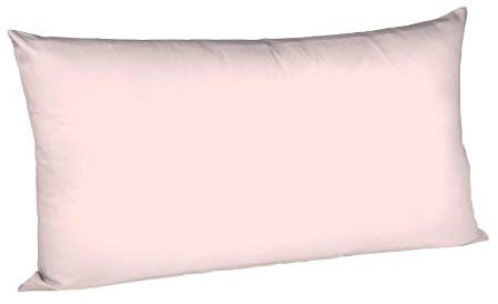 liebling Kissenhülle Interlock Jersey 40 x 80 cm, Farbe rosé, Kissenbezug aus 100% Baumwolle, edler Glanz, waschbar 60 Grad, Ökotex 100