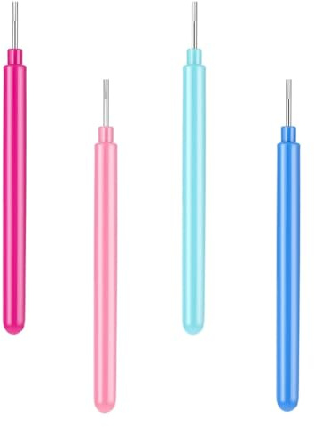 Huudngeje 4pc Quilling Kit Quilling Tool for Paper Flowers Crafts Colorful Paper Strip Quilling Needle Pen DIY Cardmaking Paper