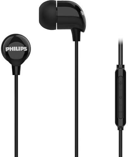 Philips Auriculares Tipo C con micrófono y Longitud de 1,2 m en Color Negro TAE2146BK/00