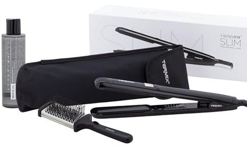 TERMIX Kit Alisado Profesional, Plancha de Pelo Slim Digital y Ultraligera, Cepillo de Pelo Plano Grande y Aceite para el Cabello Revive Oil de 200 ml, Consigue un Alisado Profesional en Casa