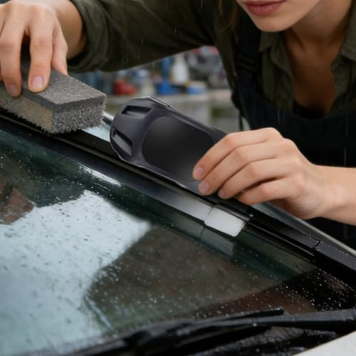 Generico Strumento Riparazione Tergicristalli Auto | Soluzione Rapida Portatile - Pulitore per Tergicristalli Auto | per Camion SUV Veicoli Viaggi Pioggia Pendolari Autisti