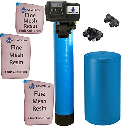Fleck IRONPRO2 Pro 2 Combination Water Softener Iron Filter 5600SXT Digital metered Valve for Whole House (80,000 Grains, Blue)