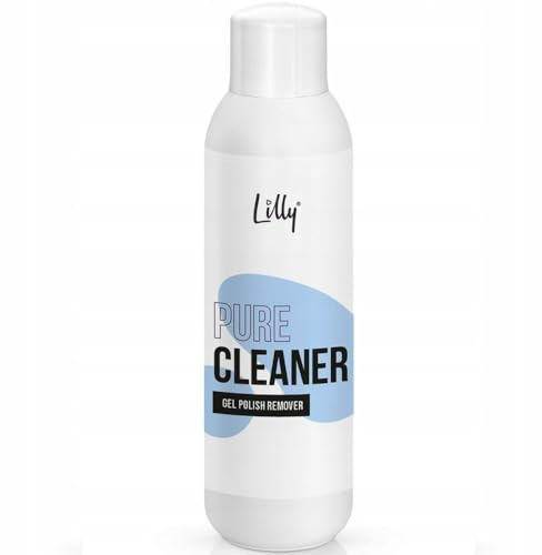 Cleaner Lilly Strawberry 1000 ml – Nettoyant professionnel pour ongles avec parfum fraise | Élimine la graisse, la poussière et la couche de dispersion des gels UV/LED et vernis hybrides | Pour