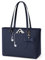 KTMOUW Handtasche Damen Groß Shopper Tasche Damen Wasserdichte Leder Tote Bag Arbeitstasche Schultertaschen Umhängetasche Henkeltasche für Business Büro Schule Blau