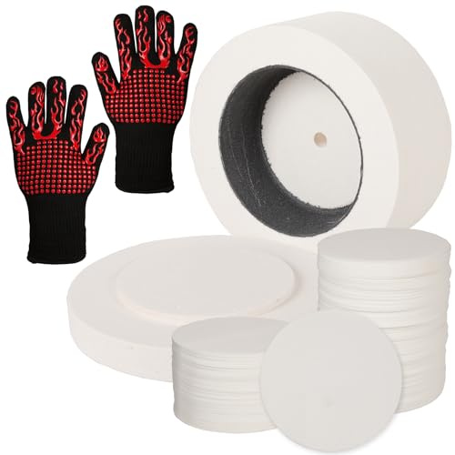 Crabcut Large Microwave Kiln with 50 Sheets Kiln Paper - Professional Glass Fusing Kit for Jewelry Making & Pottery Crafts - Home Use & Beginner Friendly