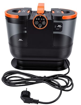 Zunate Pulitore per Tappeti Portatile, Macchina per la Pulizia dei Punti da 1700 W 16 KPa, Pulizia Profonda a Vapore per Scale, Sedili per Auto per Animali Domestici, Detergente per Tappezzeria per