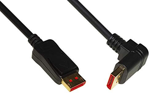 Link LKCDP1890 Cavo di connessione DISPLAYPORT 1.4 8K MT 1.80, connettore angolato a 90 Gradi