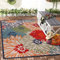 Impression Outdoor Teppich Wetterfest - Balkon Teppich Wasserabweisend - Teppich für den Innen und Außenbereich, Terrasse, Garten, Wohnzimmer, Bad oder Küche - Multi Rot, 240 x 330 cm
